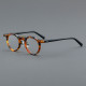 Round Acetate Glasses LE7005_Yellow Tortoise