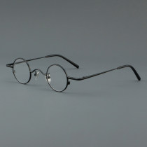 Round Metal Glasses LE7013_Black Round Metal Glasses LE7013_Black