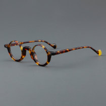 Round Acetate Glasses LE7051_Tortoise