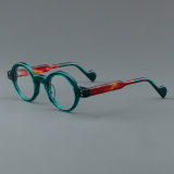 Round Acetate Glasses LE7021_Green