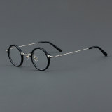 Round Acetate Glasses LE7028_Black