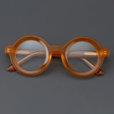 Round Acetate Glasses LE7032_Orange Front View