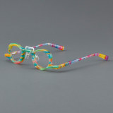 Round Acetate Glasses LE7038_Rainbow