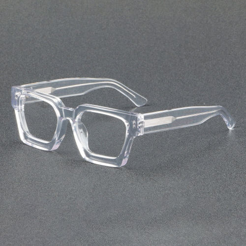 Square Acetate Glasses LE7023_Clear