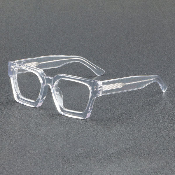 Square Acetate Glasses LE7023_Clear