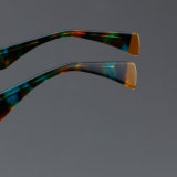 Square Acetate Glasses LE7020_Green