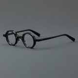 Round Acetate Glasses LE7035_Black