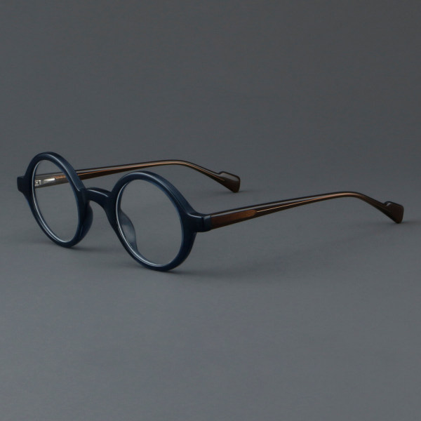 Round Acetate Glasses LE7017_Blue