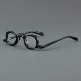Round Acetate Glasses LE7038_Black