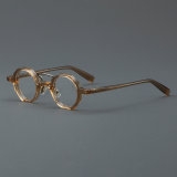 Round Acetate Glasses LE7035_Brown