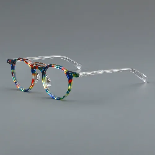 Round Acetate Glasses LE7005_Rainbow