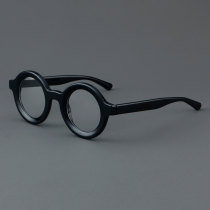 Round Acetate Glasses LE7055_Black