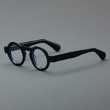 Round Acetate Glasses LE7018_Black