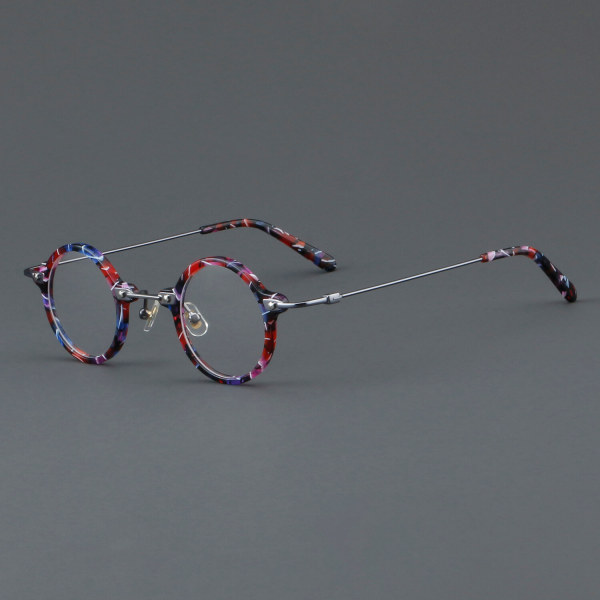 Round Acetate Glasses LE7028_Rainbow