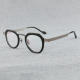 Round Acetate Glasses LE7056_Black - Gunmetal