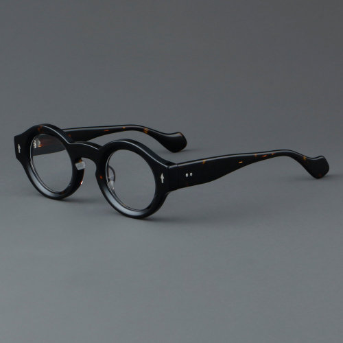 Round Acetate Glasses LE7016_Tortoise