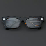 Rectangle Acetate Glasses LE7014_Tortoise Front View