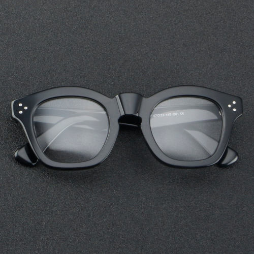 Square Acetate Glasses LE7046_Black