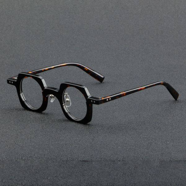 Geometric Acetate Glasses LE7062_Tortoise