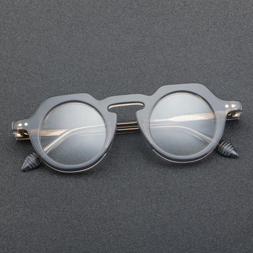 Geometric Acetate Glasses LE7061_Grey