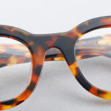 Round Acetate Glasses LE7049_Tortoise