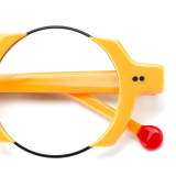 Round Acetate Glasses LE7079_Yellow