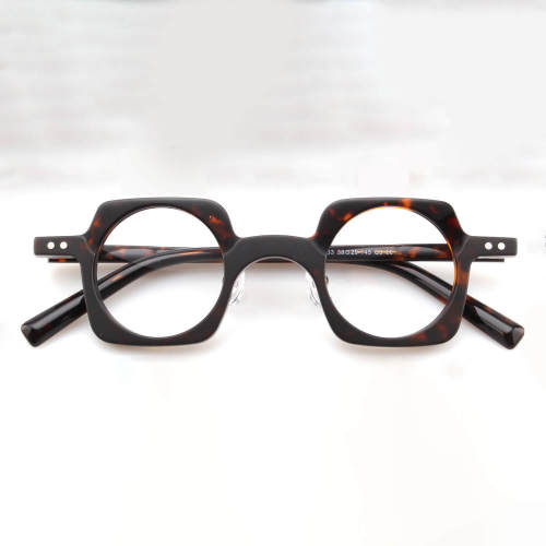 Geometric Acetate Glasses LE7062_Tortoise