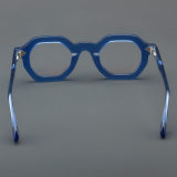 Geometric Acetate Glasses LE7065_Blue