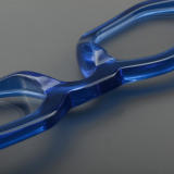 Geometric Acetate Glasses LE7065_Blue