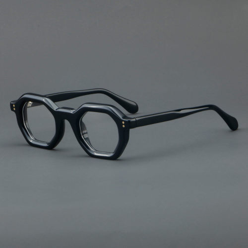 Geometric Acetate Glasses LE7065_Black