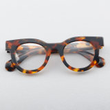 Round Acetate Glasses LE7049_Tortoise Front View