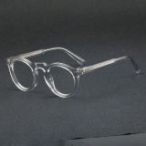 Round Acetate Glasses LE7007_Clear
