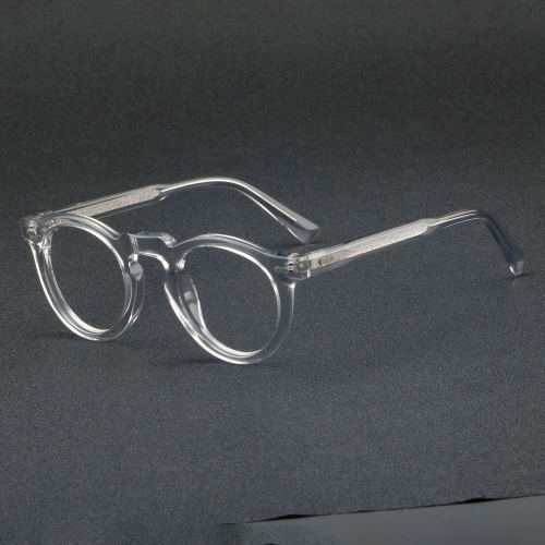 Round Acetate Glasses LE7007_Clear