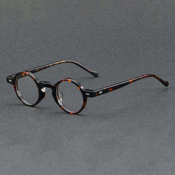 Round Acetate Glasses LE7010_Tortoise