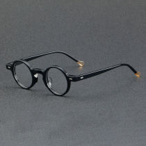 Round Acetate Glasses LE7010_Black