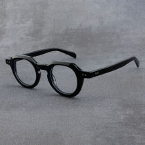 Round Acetate Glasses LE7003_Black