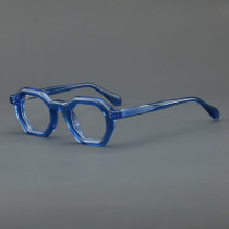 Geometric Acetate Glasses LE7065_Blue