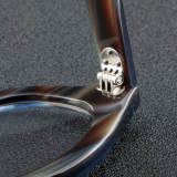 Round Acetate Glasses LE7030_Blue Tortoise