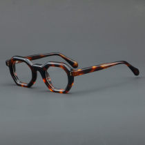Geometric Acetate Glasses LE7065_Tortoise