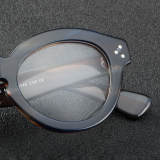 Round Acetate Glasses LE7030_Blue Tortoise
