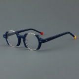 Round Acetate Glasses LE7079_Blue