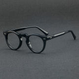 Round Acetate Glasses LE7007_Black