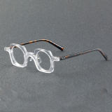 Geometric Acetate Glasses LE7062_Clear