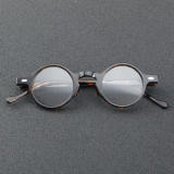 Round Acetate Glasses LE7010_Tortoise Front View
