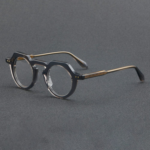 Geometric Acetate Glasses LE7061_Grey