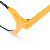 Round Acetate Glasses LE7079_Yellow