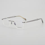 Rimless Titanium Glasses LE5093_Gunmetal