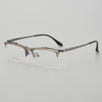 Flip Up Half Rim Titanium Glasses LE5199_Gunmetal