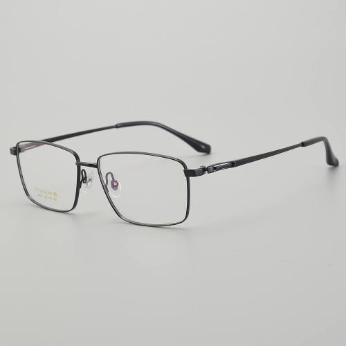 Rectangle Titanium Glasses LE5351_Black