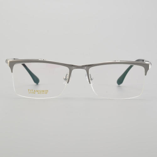 Flip Up Half Rim Titanium Glasses LE5199_Silver